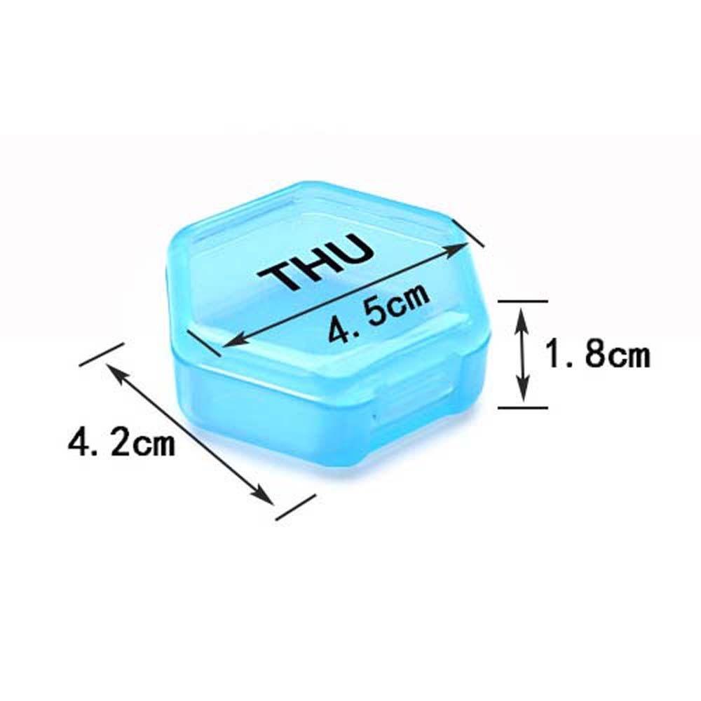 Hộp Đựng Thuốc 7 Ngày Chống Nước Nhiều Màu Sắc