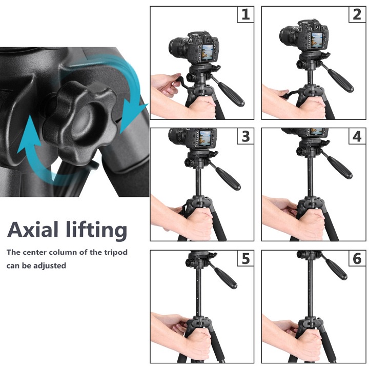 Chân Đỡ Điện Thoại 3 Chân, Tripod Máy Ảnh, Tặng Remote, Máy Quay Camera Chuyên Nghiệp, Tripods NP-8850 Chính Hãng NeePho