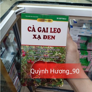 Viên uống CÀ GAI LEO XẠ ĐEN lọ 50 viên hỗ trợ thanh nhiệt giải độc