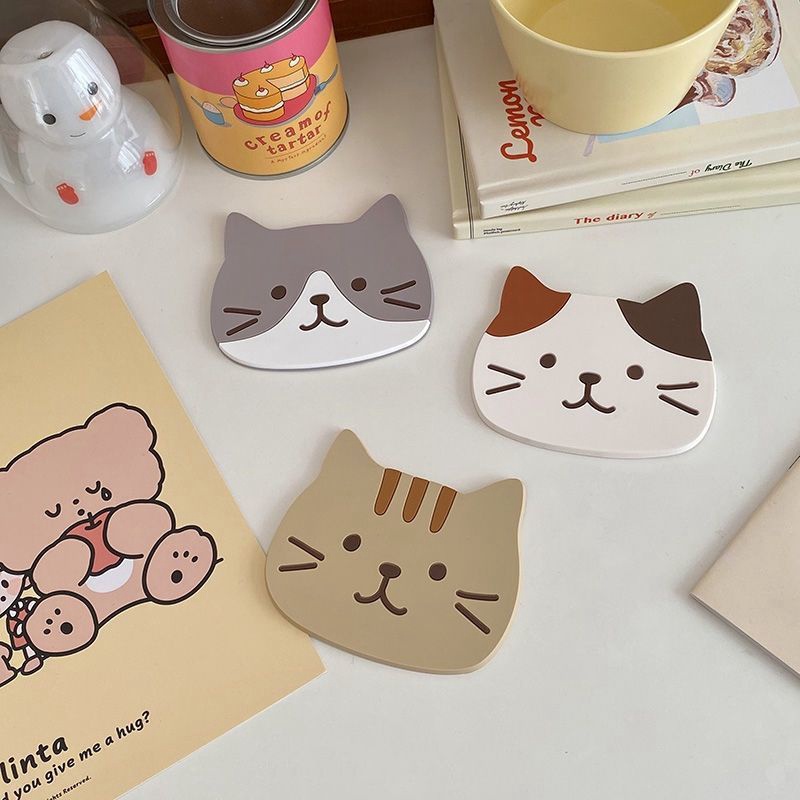 Đế lót ly cách nhiệt chống trượt chống bỏng kiểu hoạt hình dễ thương