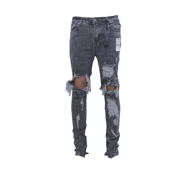M47 destroyed grey waxed zipper