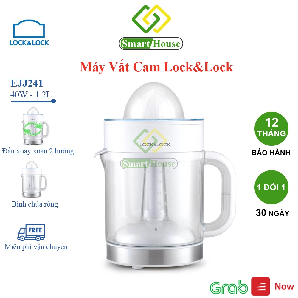 Máy Vắt Cam Fruit LocknLock 1.2L 40W Tiết Kiệm Điện Nhựa ABS - Smart House