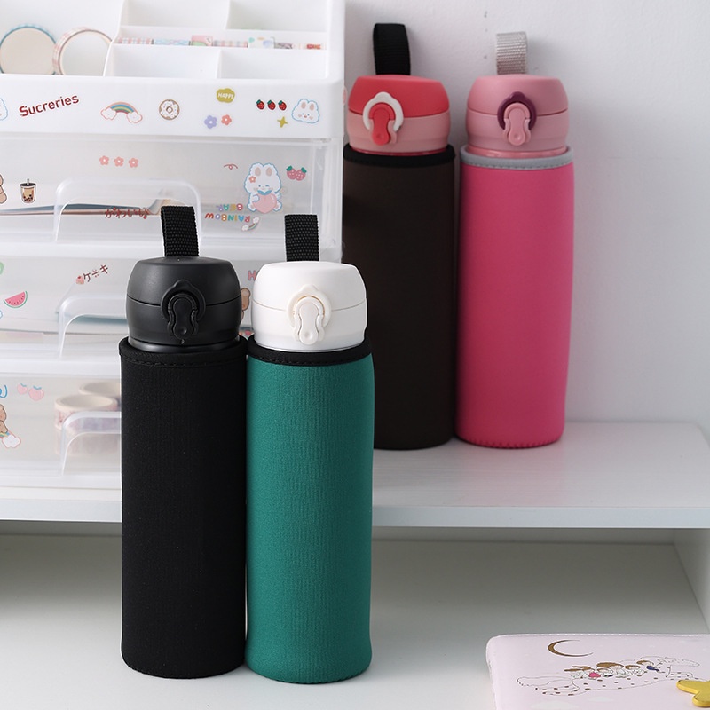 Túi đựng bình giữ nhiệt 500ml chống va đập, vải dày cách nhiệt, quai xách chắc chắn
