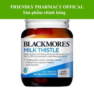 Viên giải độc gan Milk Thistle Blackmore - hỗ trợ tăng cường chức năng gan (lọ 42 viên)