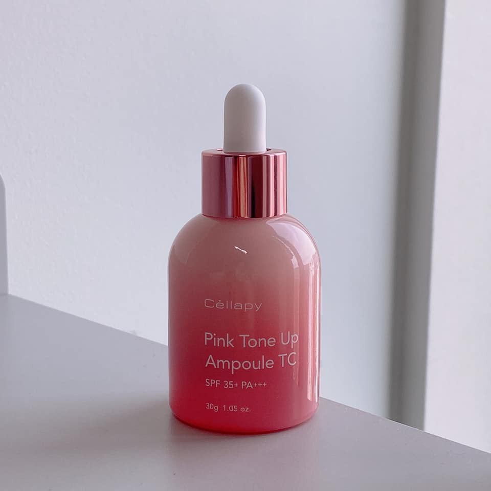 Tinh Chất Dưỡng Trắng Da, Nâng Tông, Chống Nắng Cellapy Pink Tone Up Ampoule TC SPF 35 PA+++ 30g