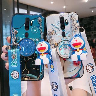 Ốp điện thoại OPPO A5 2020 họa tiết máy ảnh dễ thương có dây buộc có thể điều chỉnh OPPO A9 2020