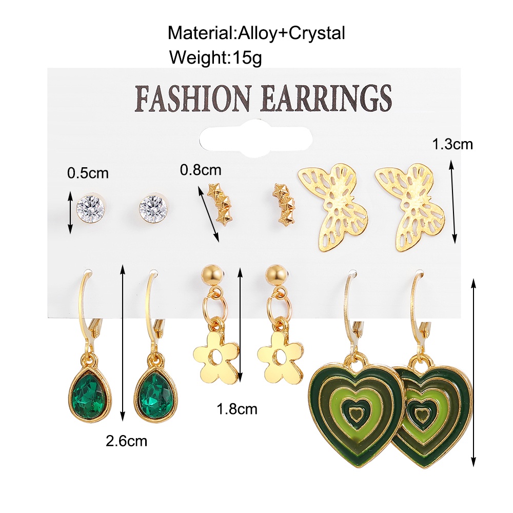 iF YOU Đôi Bông Tai Dáng Dài Họa Tiết Hoa Thời Trang Cho Nữ