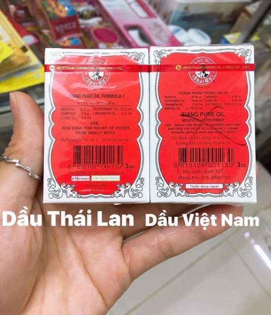 Dầu gió Siang Pure Chuẩn Thái