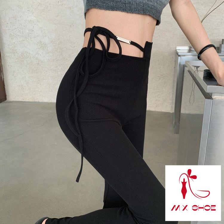 M & X  Quần Tây Ống Loe Lưng Cao Dáng Ôm Thời Trang Thu Đông Hàng Mới Dành Cho Bạn Nữ