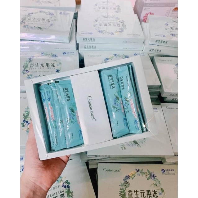 [CHÍNH HÃNG + QUÀ TẶNG] Thạch Giảm Cân Slimming Prebiotic Jelly Hộp 10 Gói.