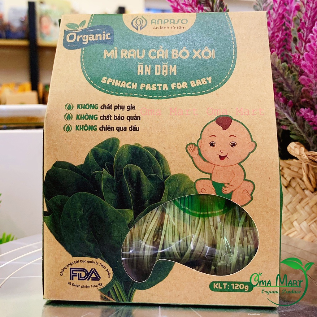 Mì sợi ăn dặm cho bé Anpaso 120g