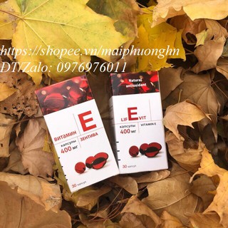 Vitamin E Zentiva đỏ 400 30 viên của Nga