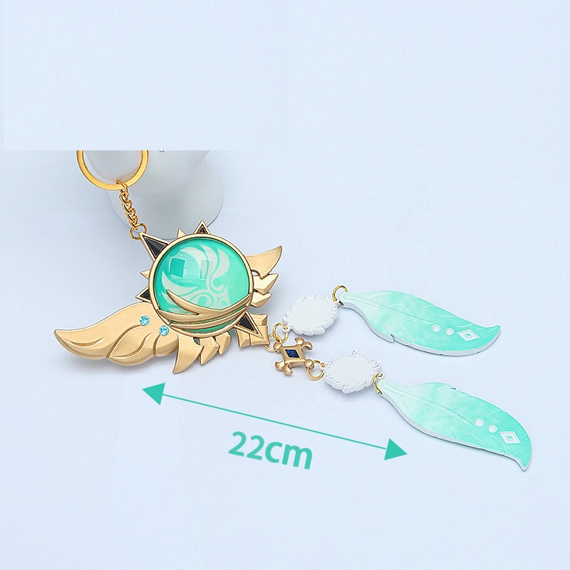 Móc khóa Vision Genshin Impact vision hệ phong hệ băng eula Venti Vision yae chuông gió vison