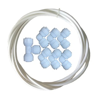 Combo bộ cút nối nhanh và dây phi 6 dùng cho máy lọc nước