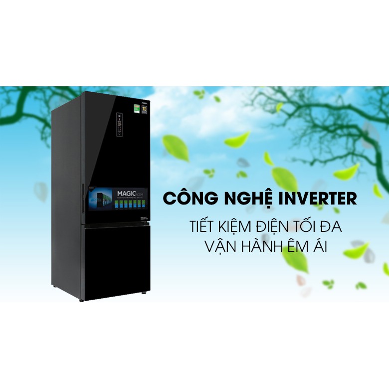 Tủ lạnh Aqua Inverter 324 lít AQR-IG378EB GB Mẫu 2019 (Miễn phí giao tại HCM-ngoài tỉnh liên hệ shop)