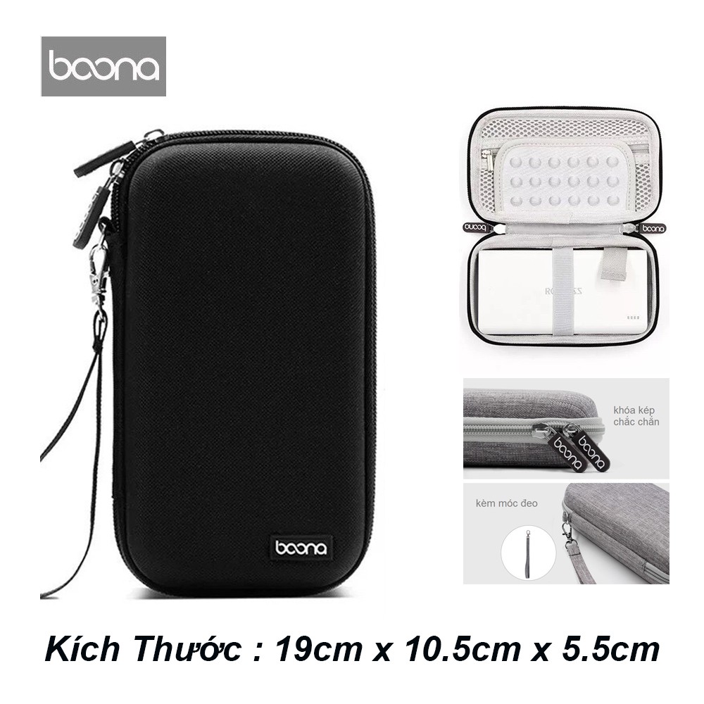 Hộp đựng BAONA 19x10.5x5.5 mm Form Cứng Đựng Cáp Sạc Tai nghe Pin Dự Phòng  20000mAh Ổ Cứng - Mã F006