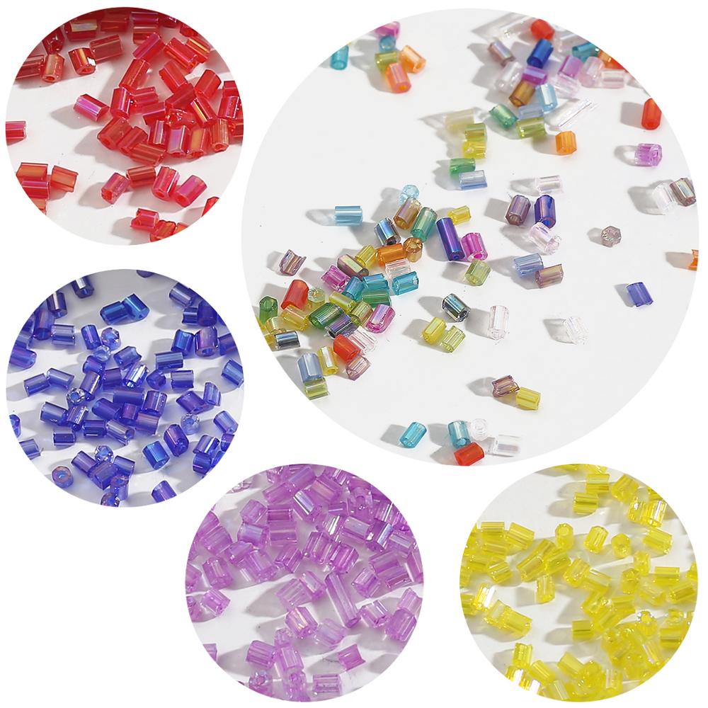 Set 700 Hạt Pha Lê 2mm Nhiều Màu Làm Trang Sức Thủ Công