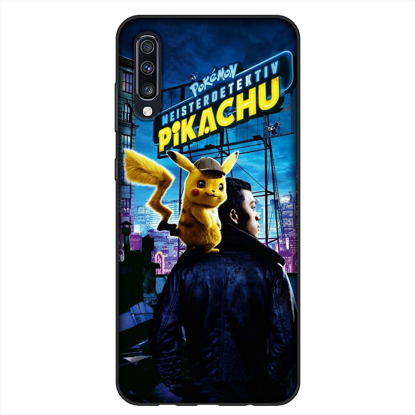 Soft Silicone Samsung Galaxy A9 A8 A7 A6 Plus 2018 S7 Edge M31 A21S Phone Case Pokémon Detective Pikachu cute Casing