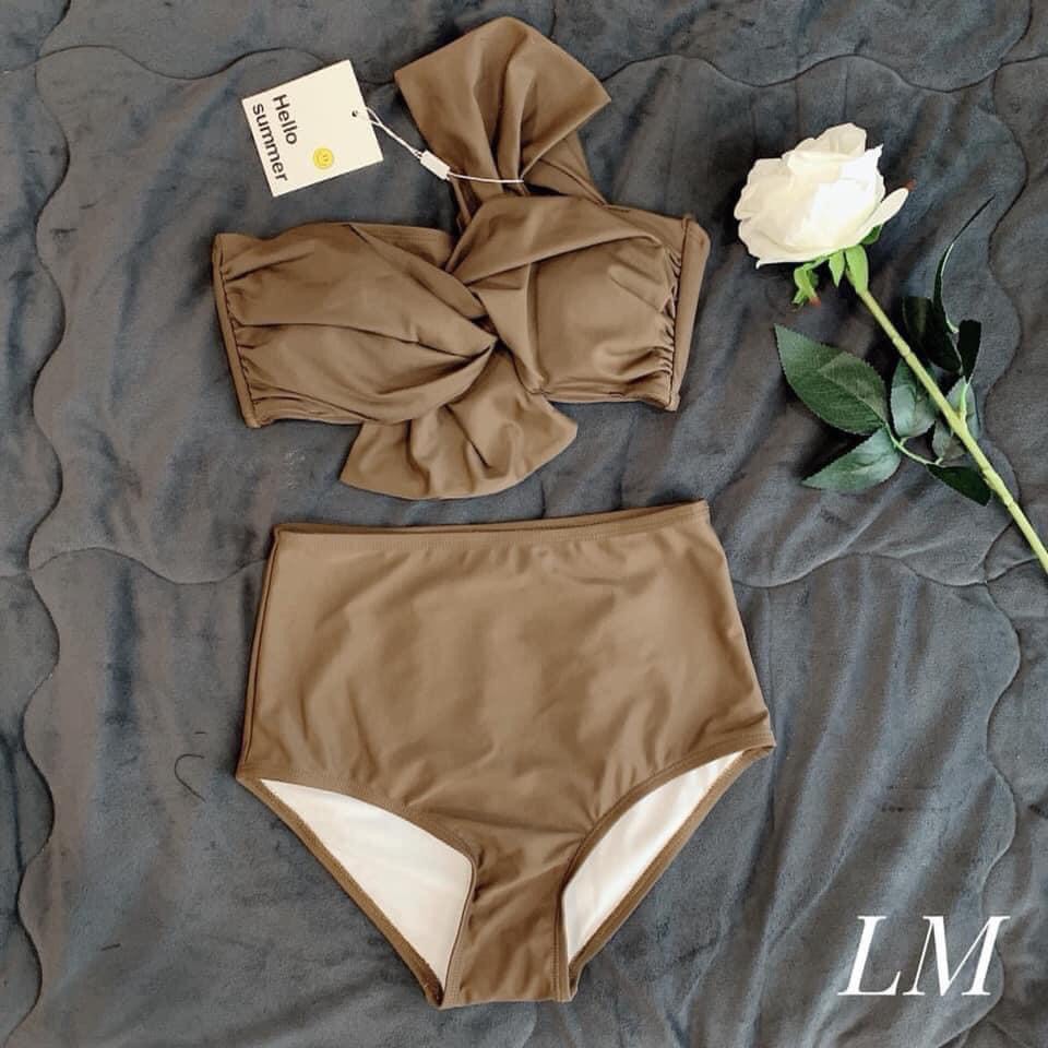 Bikini hai mảnh quây ngực, lệch vai ( FREESHIP ) nâng ngực, tôn dáng 88120