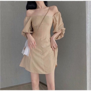 🎉Đầm Cổ Vuông Tay Phồng