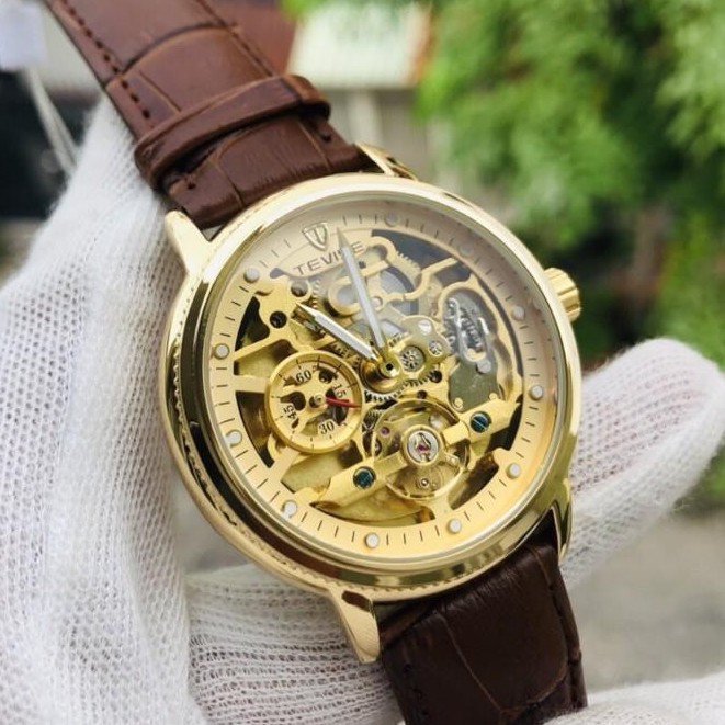 ĐỒNG HỒ TEVISE CƠ Cho Nam  DÂY DA CAO CẤP CHÍNH HÃNG