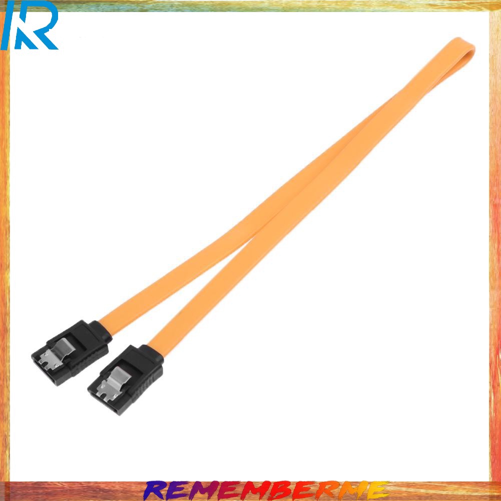 【Rememberme】40cm SATA HDD Hard Drive Optical Drive Double Chip Data Cable with Bule