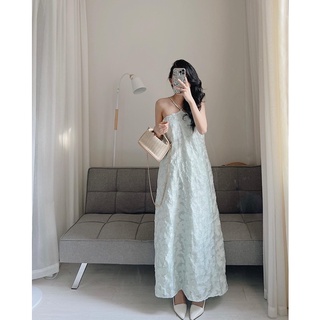 Váy yếm gấm dáng dài Samhyewear