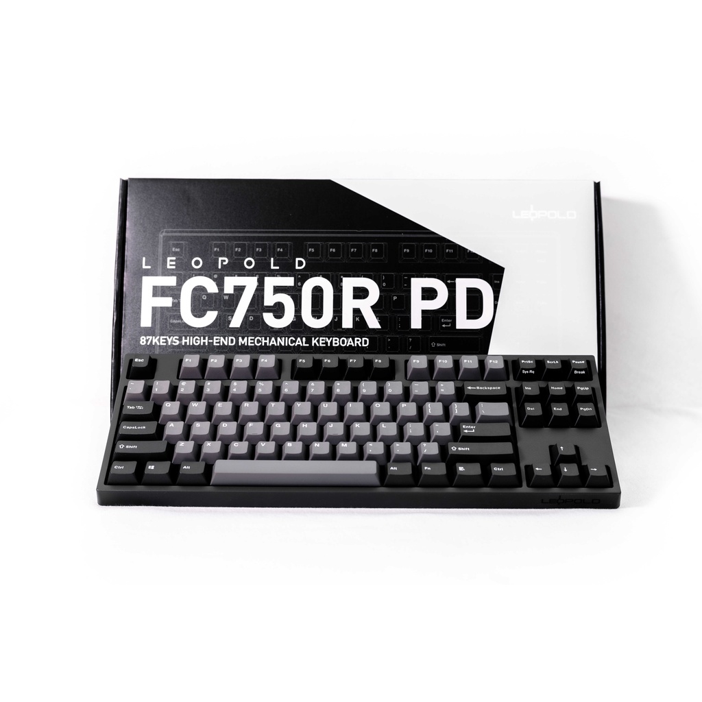 Bàn Phím Cơ Máy Tính Hiệu Leopold FC750RPD Graphite White Font -  Hàng Chính Hãng - Bảo Hành 24 Tháng