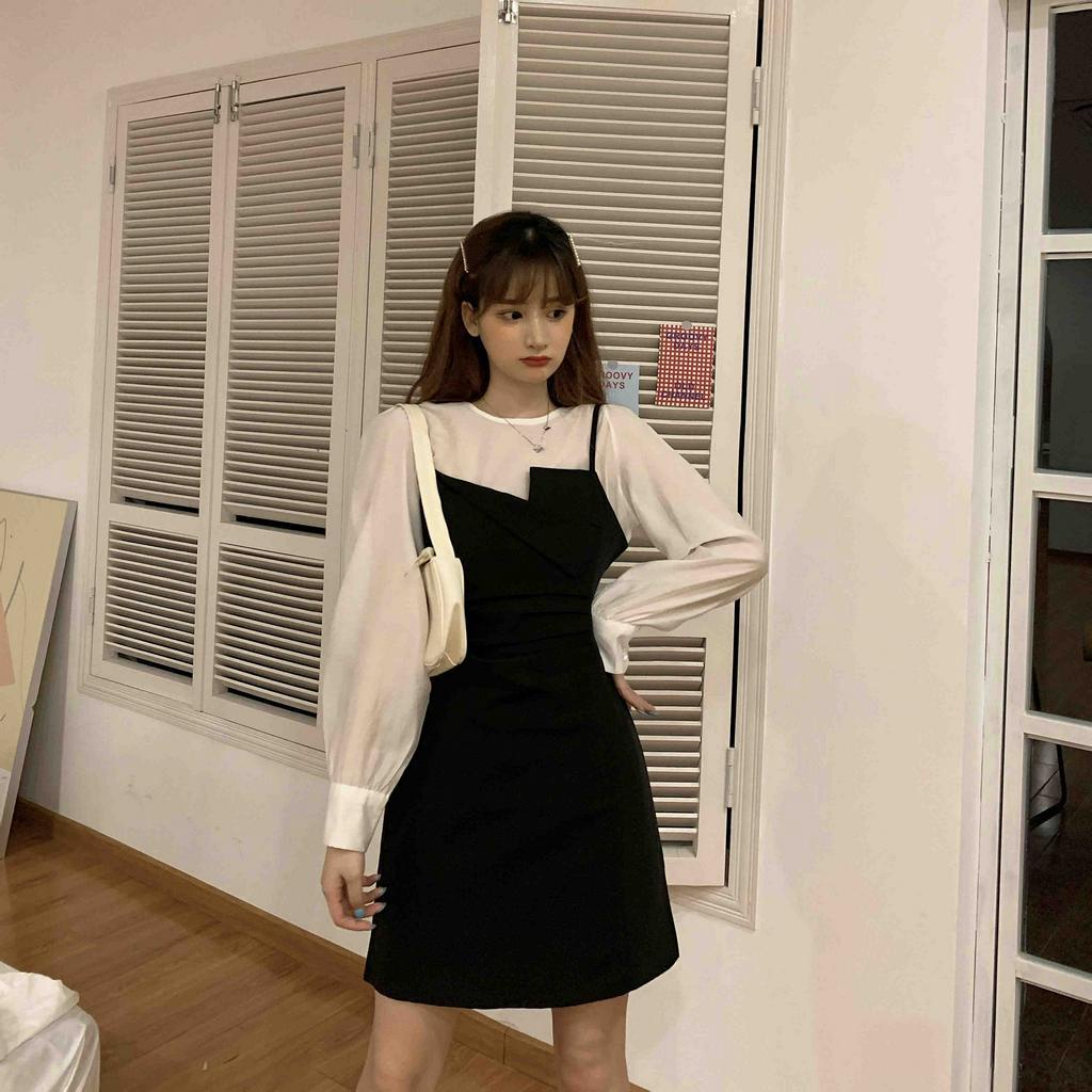 Xiaozhainv Bộ áo kiểu và váy thời trang phong cách Hàn Quốc dành cho nữ | WebRaoVat - webraovat.net.vn