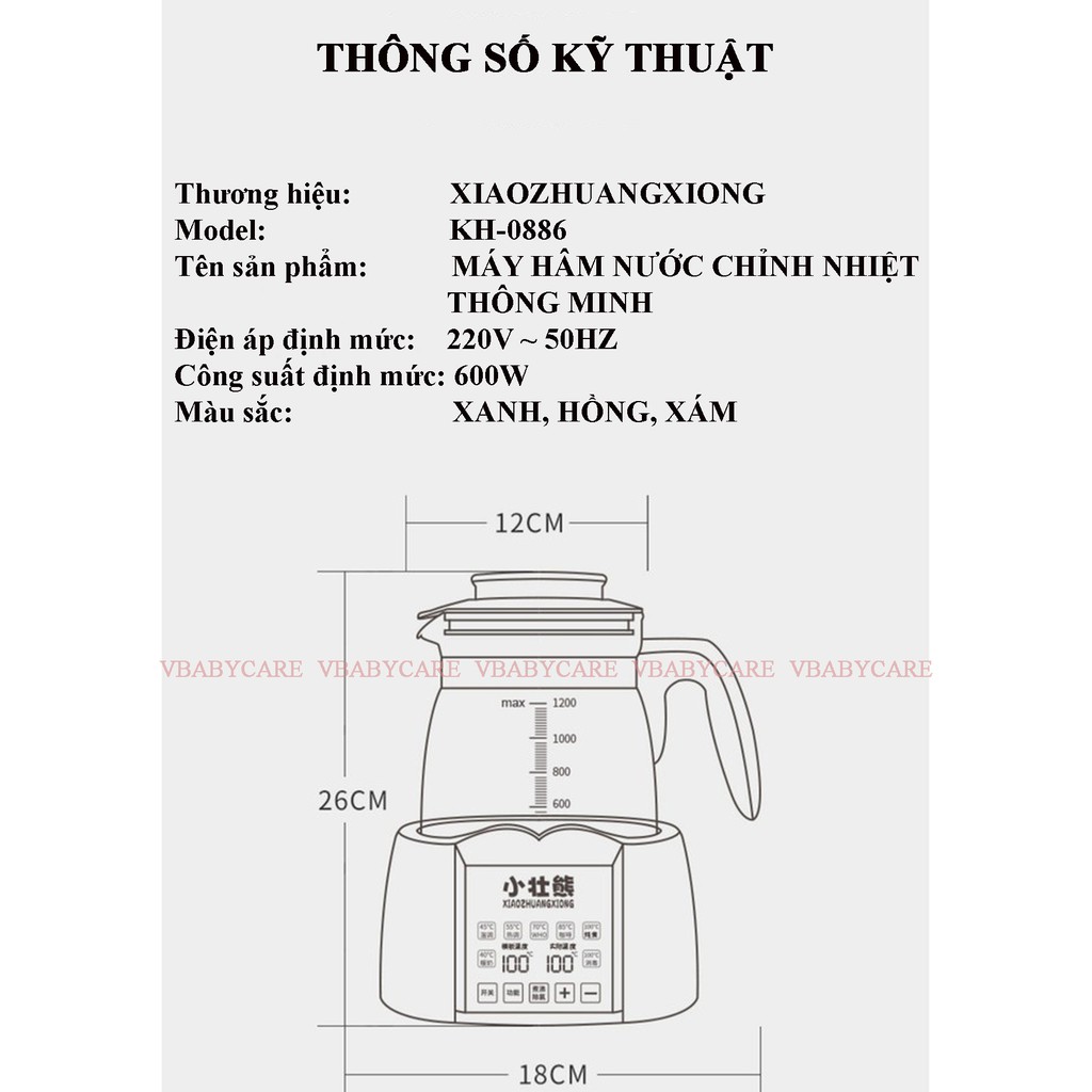 MÁY HÂM SỮA ĐA NĂNG CAO CẤP 100% CHÍNH HÃNG