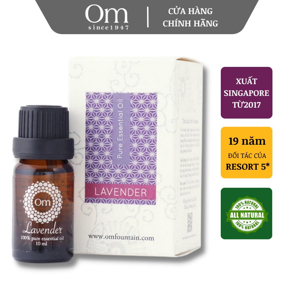 Tinh dầu Oải Hương Lavender UK 10ml - Om Fountain