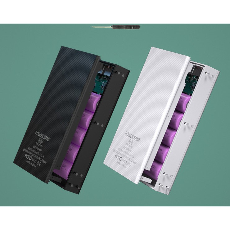 Box sạc dự phòng không dây 5 cell pin 18650