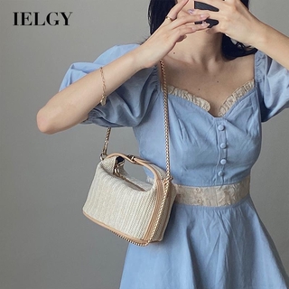 IELGY Túi đeo chéo làm bằng vải kaki dành cho nữ
