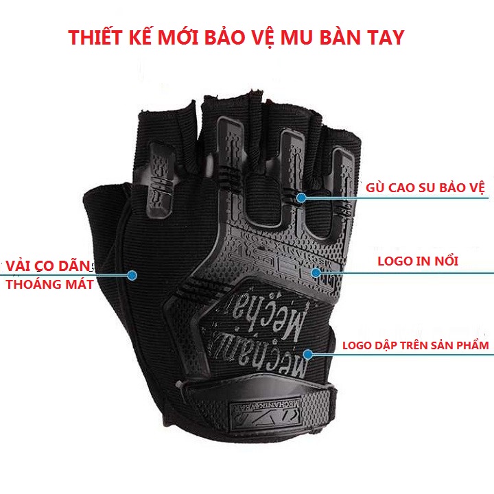 Găng Tay Nam Mechanix Mpact  Hở Ngón- Găng Tay thể thao, Tập Gym, Đi Phượt