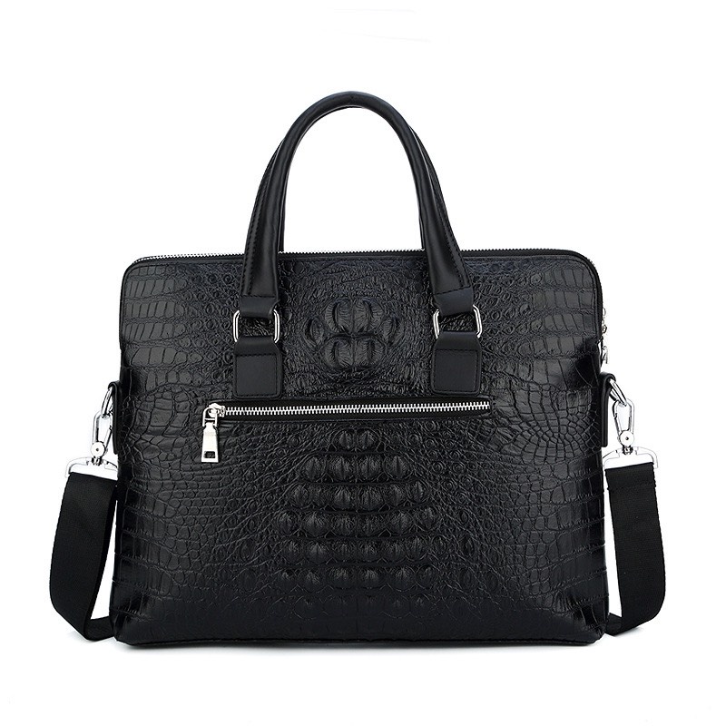 Túi xách cặp da công sở vân cá sấu đựng laptop 14inch T80 35x29x6cm(Nâu | BigBuy360 - bigbuy360.vn