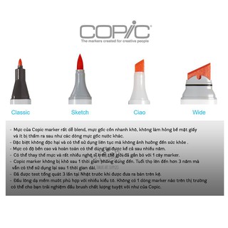 Marker COPIC ciao - Set 36 (A/B/C/D/E)