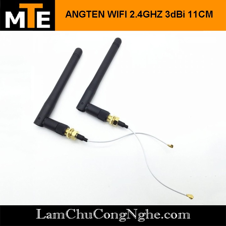 Bộ dây anten Wifi 2.4GHz 3dBi kèm dây chuyển đổi SMA IPEX 11CM - ANT2.4G+IPEX | BigBuy360 - bigbuy360.vn