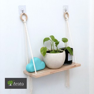 Kệ treo tường gỗ tự nhiên Arata AMSS4515-05