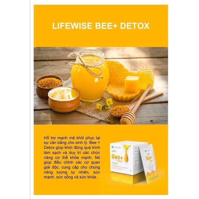 Bee+ Detox Duy trì các chức năng cơ thể khỏe mạnh
