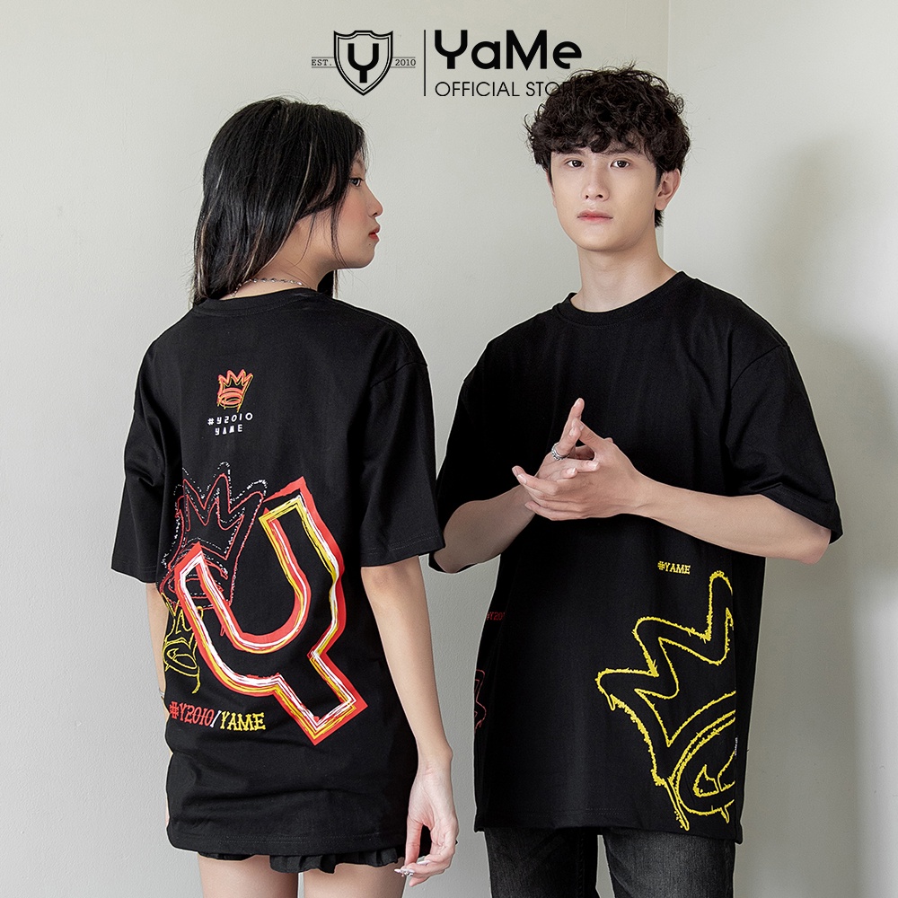 Áo Thun Thời Trang Nam Nữ Tay Ngắn Cổ Tròn Thương Hiệu Y2010 Nguyên Bản 18- Ver42 20662 |YaMe|