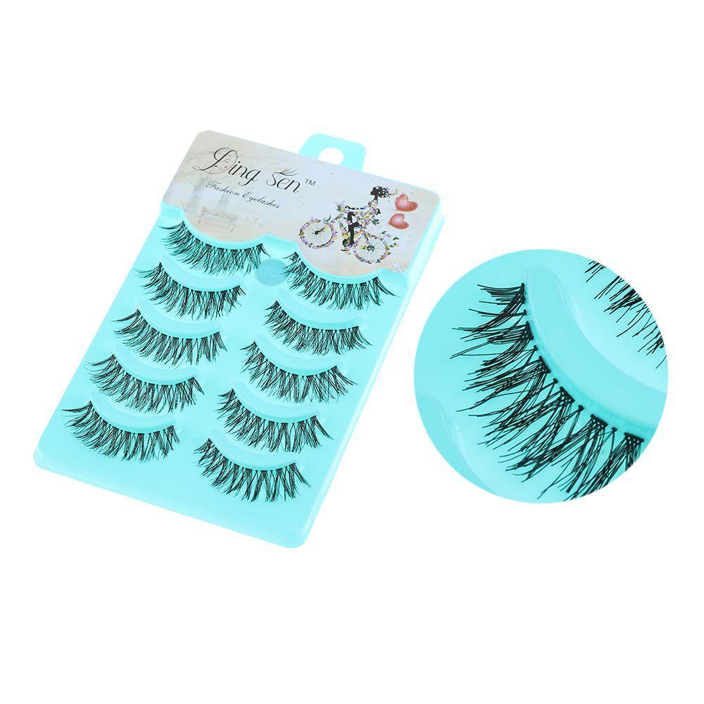 Set 5 Cặp Lông Mi Giả Dày Tự Nhiên Màu Đen