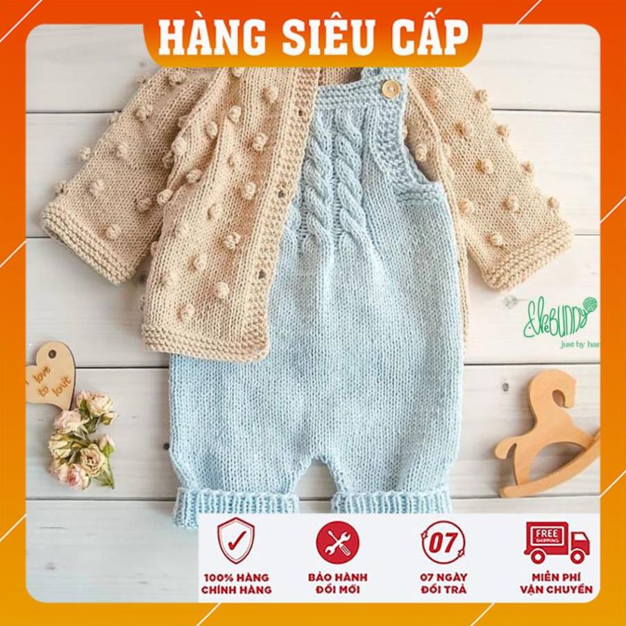 Set mũ áo bắp, yếm vặn thừng - Handmade - Quà tặng dễ thương cho bé