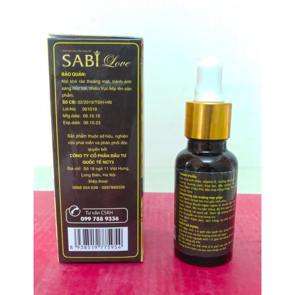 Nước Hoa Vùng Kín SABI LOVE (15ml)( Hàng chính hãng công ty NCT3 ) | BigBuy360 - bigbuy360.vn