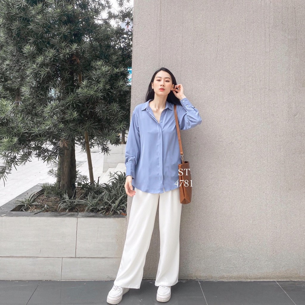 Áo Sơ Mi Công Sở Nữ ❤️FREESHIP❤️ From Rộng Tay Dài