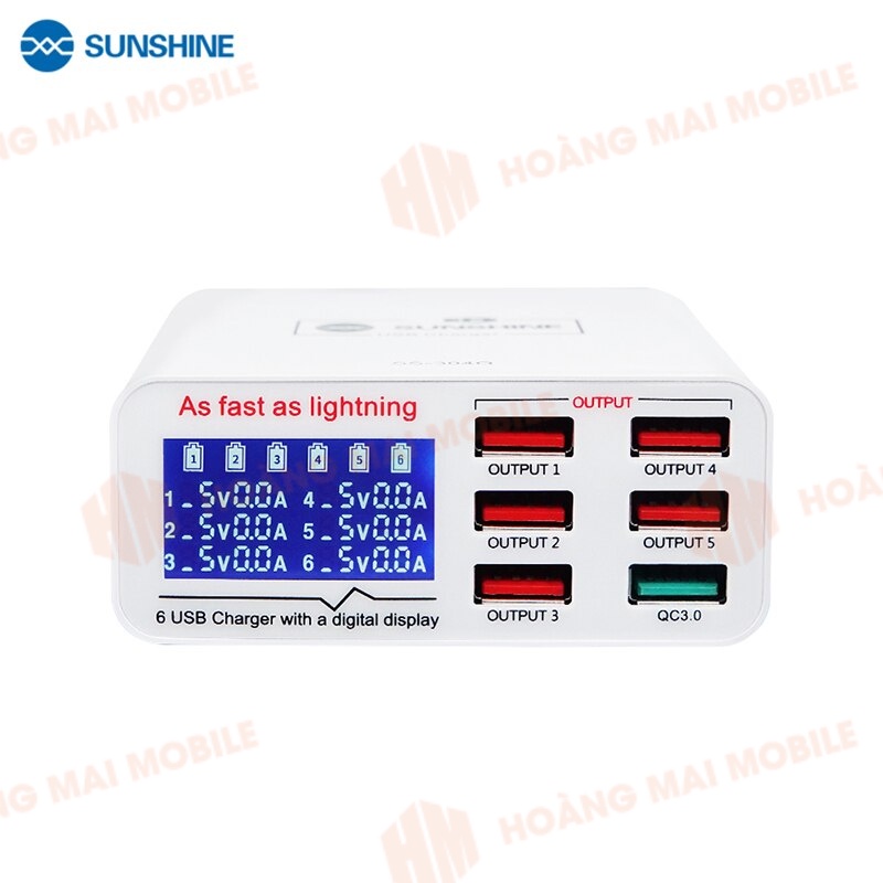 Sạc báo dòng Sunshine SS-304Q (6 cổng)