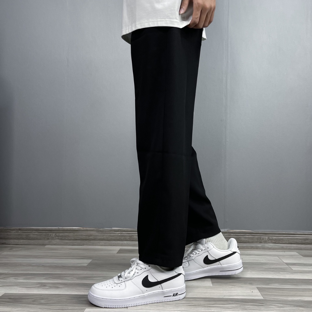 Quần Baggy Nam Dáng Baggy Basic 2 Màu Kem Đen XESINU