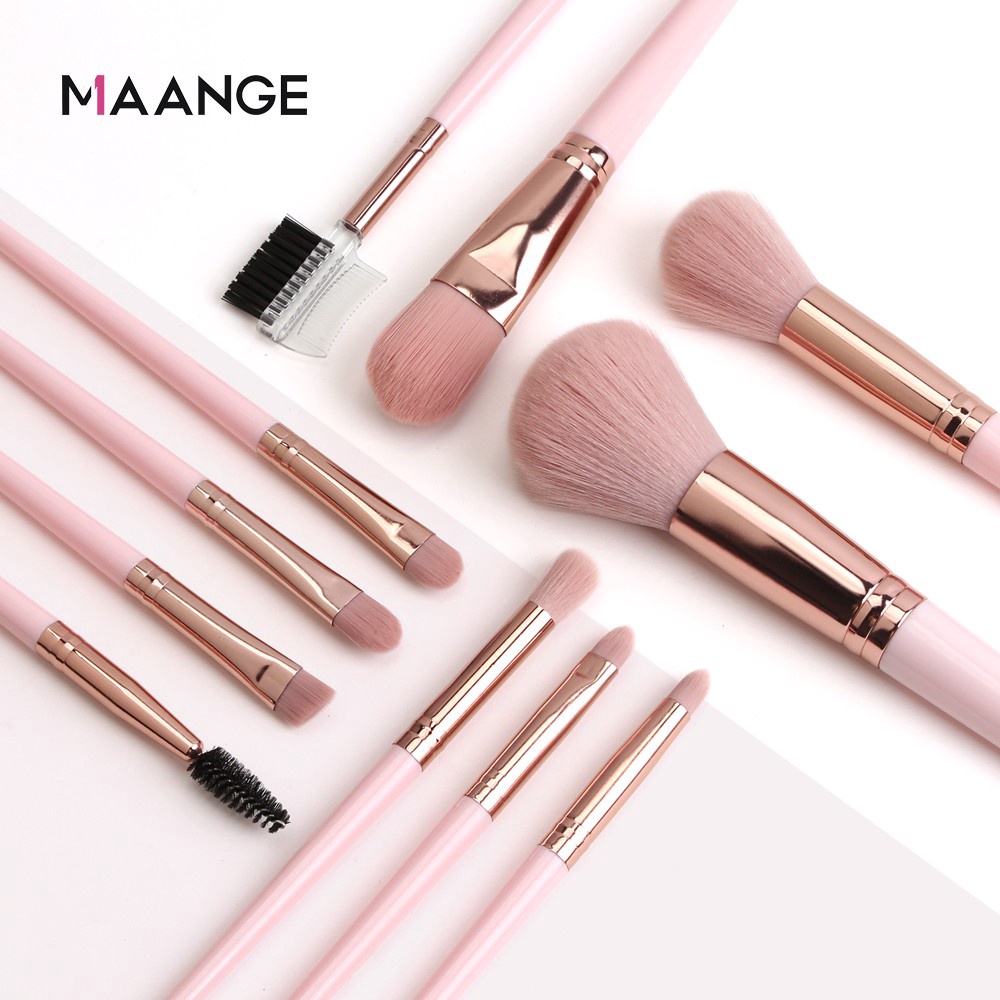 [Chính hãng] Bộ cọ trang điểm lông mềm mượt 11 cây MAANGE