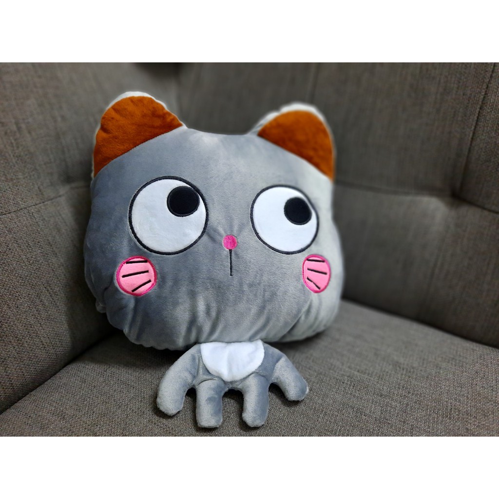 Bộ Chăn gồi văn phòng đa năng 3 in 1 - mèo mở mắt