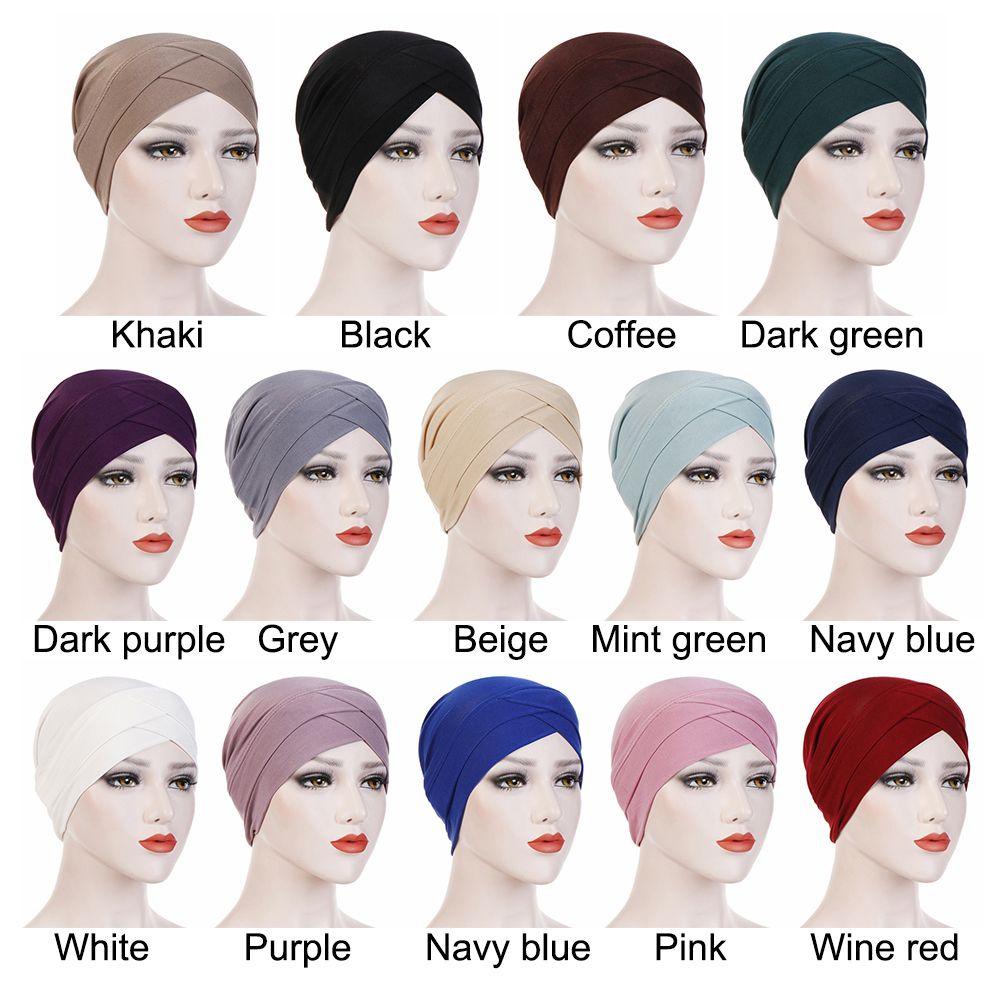 BORAG Mũ Turban Thắt Nút Trước Co Giãn Thời Trang Cho Nữ