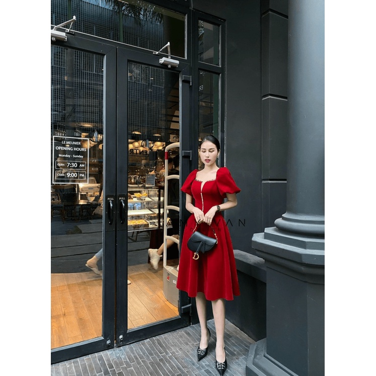 ĐẦM THIẾT KẾ NỮ DỰ TIỆC SANG CHẢNH CAO CẤP PU HHP FASHION